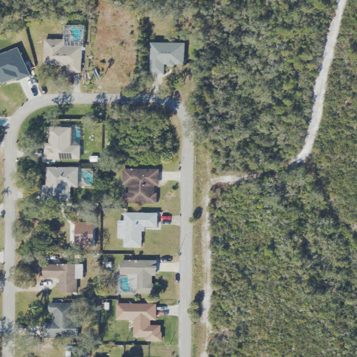 USGS aerial of Palm Bay property context