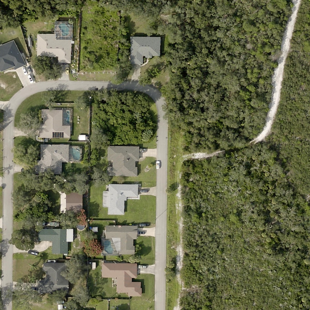 Aerial view of Englar Ave area