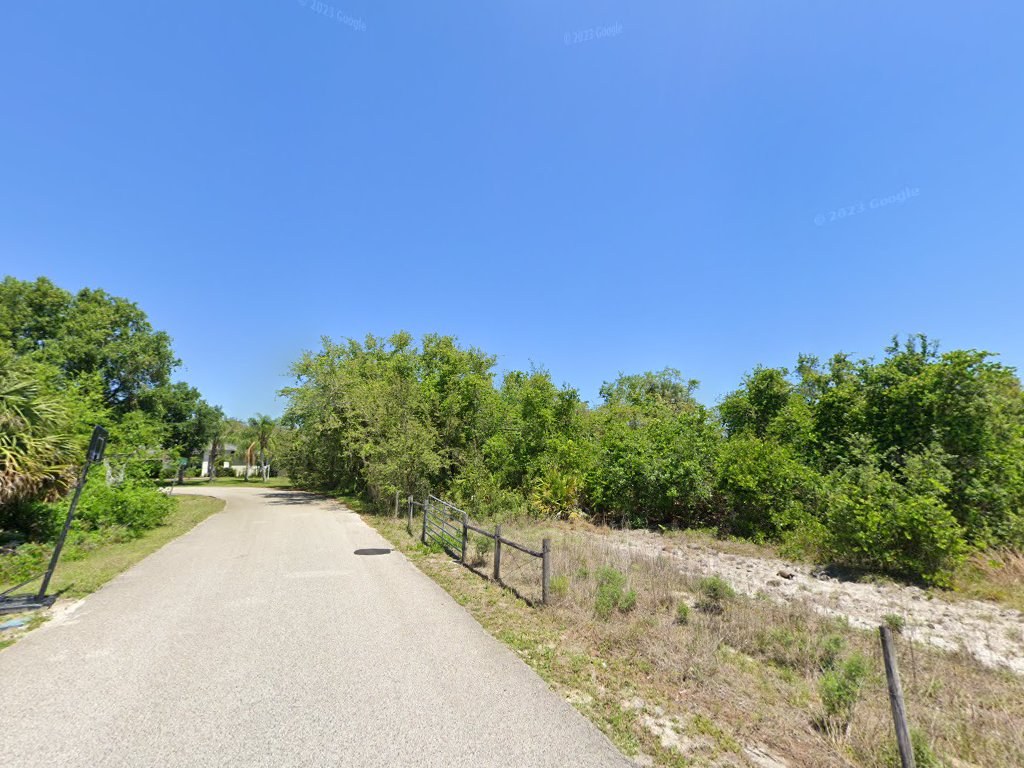 Driveway approach under Florida sky